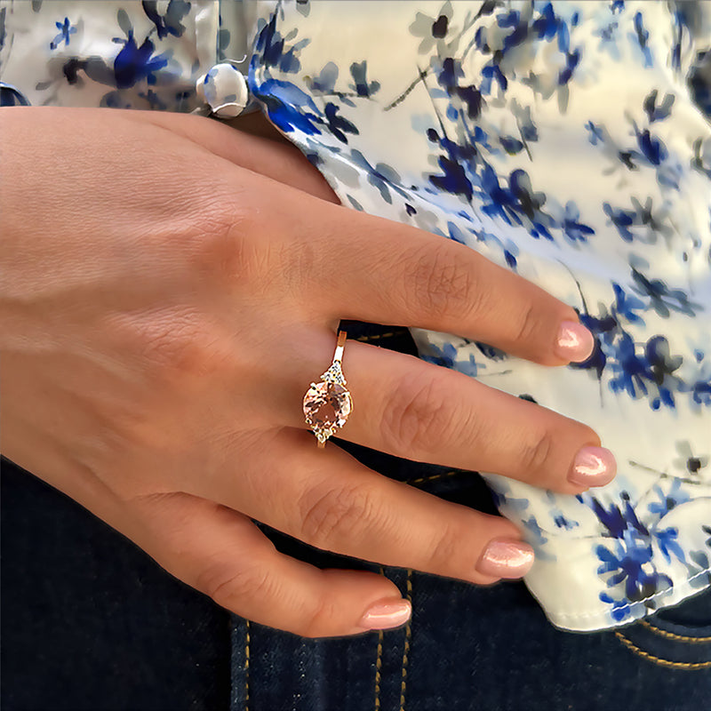 Patrizia Round Ring - Morganite Spinel