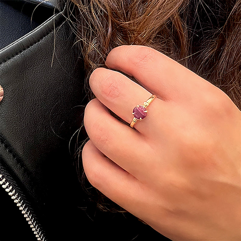 Ring Round - Natural Ruby