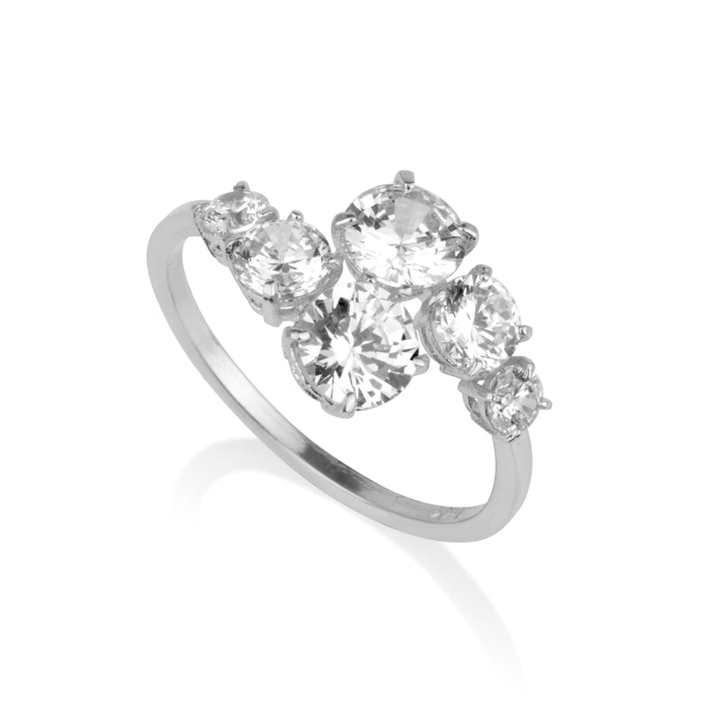 Ring Sparkling - zircon stones