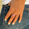 Vitalia - Drop Ring Pink spinel