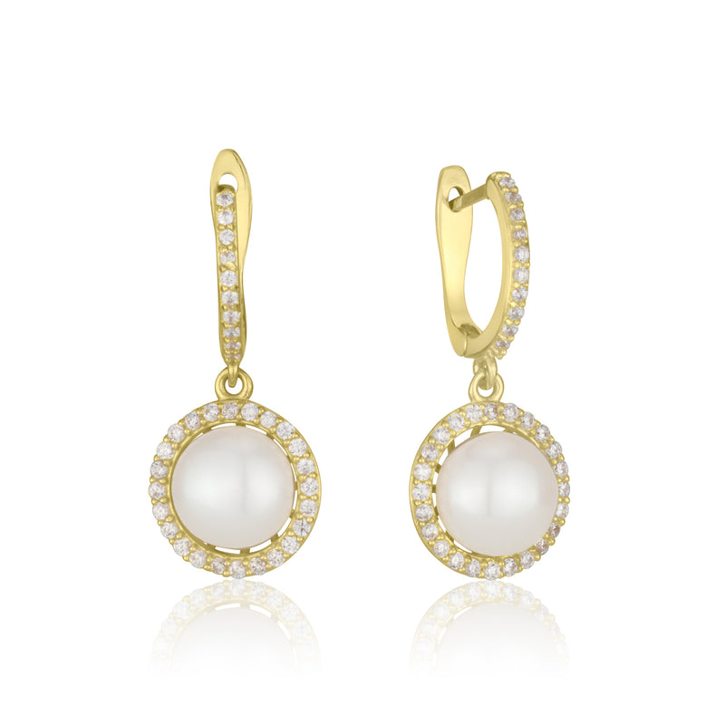 Vitalia Earrings - Pearl
