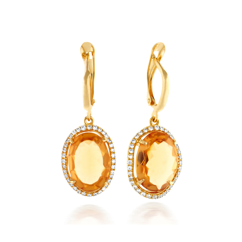  Raena Earrings - Citrine