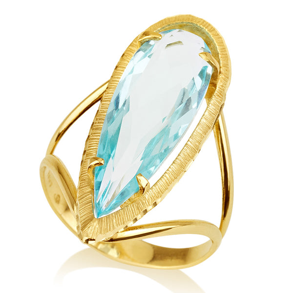 Mea Ring - Blue Topaz