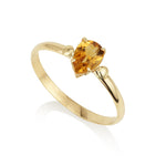 Drop Ring - Citrine