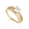 Ring Sparkling - zircon stones