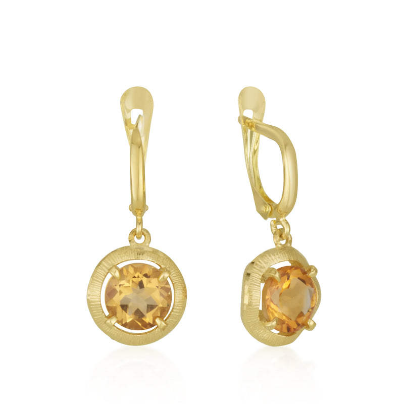 Tortona Earrings - Citrine