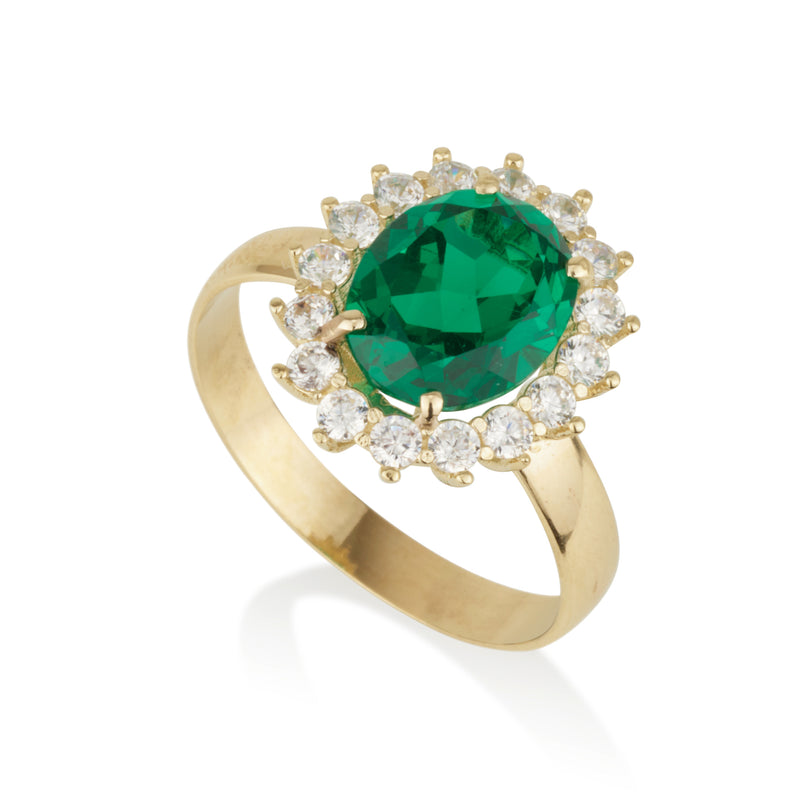 Allegra Oval Ring - Emerald Spinel