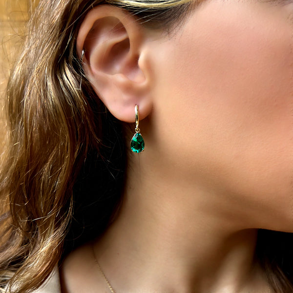 Ala Earrings - Emerald Spinel