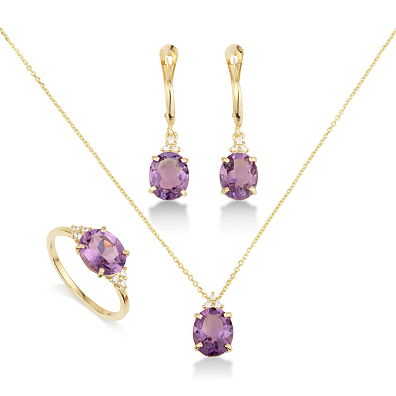 Patrizia Oval  Ring - Amethyst