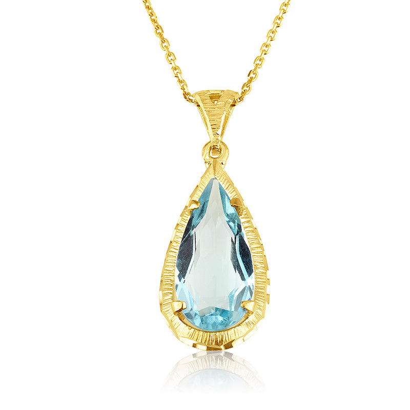 Mea Necklace - Blue Topaz