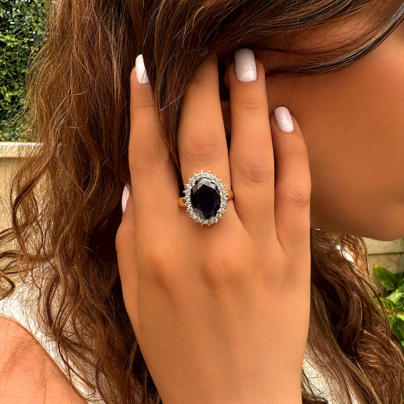 Allegra Oval Ring - Sapphire Spinel