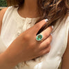 Allegra Oval Ring - Light Emerald Spinel