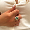 Allegra Oval Ring - Light Emerald Spinel