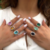 Allegra Oval Ring - Light Emerald Spinel