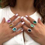 Allegra Oval Ring - Citrine