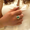 Allegra Oval Ring - Light Emerald Spinel