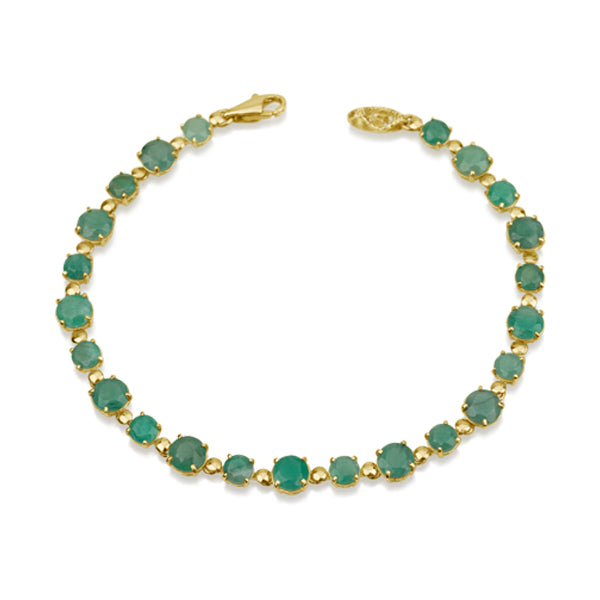 Amadora Bracelet - Natural Emerald
