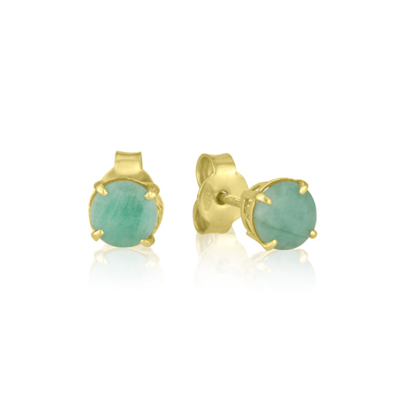 Amadora Tight Earrings - Natural Emerald