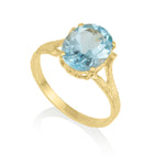 Amadora Oval Ring - Blue Topaz