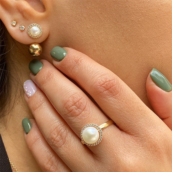 Gioia Big Ring - Pearl