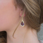 Jolanda Earrings - Amethyst