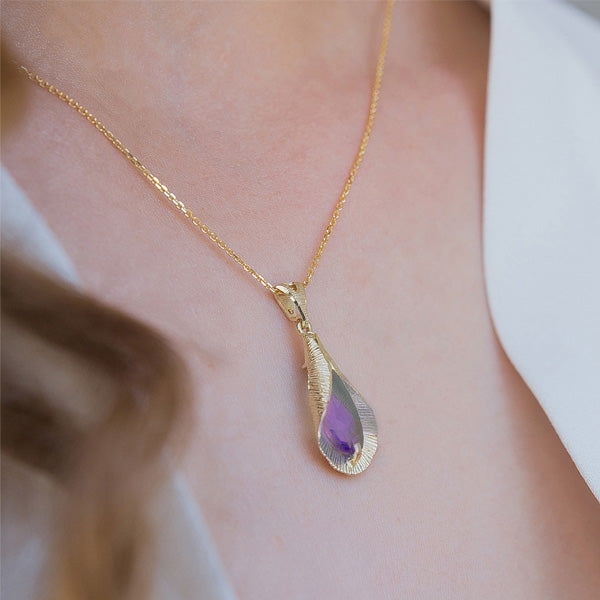 Jolanda Necklace - Amethyst