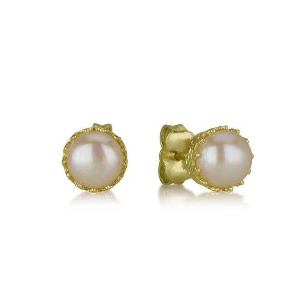 Blanca - Tight Pearl Earrings