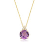 Patrizia Round Necklace - Amethyst