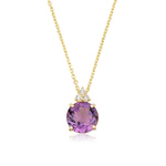 Patrizia Round Necklace - Amethyst