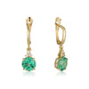 Patrizia Round Earrings - Light Emerald Spinel