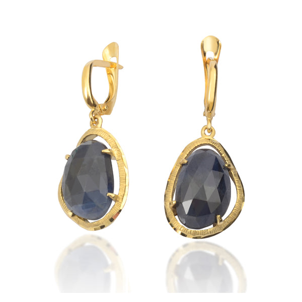 Sandrino Earrings - Natural Sapphire