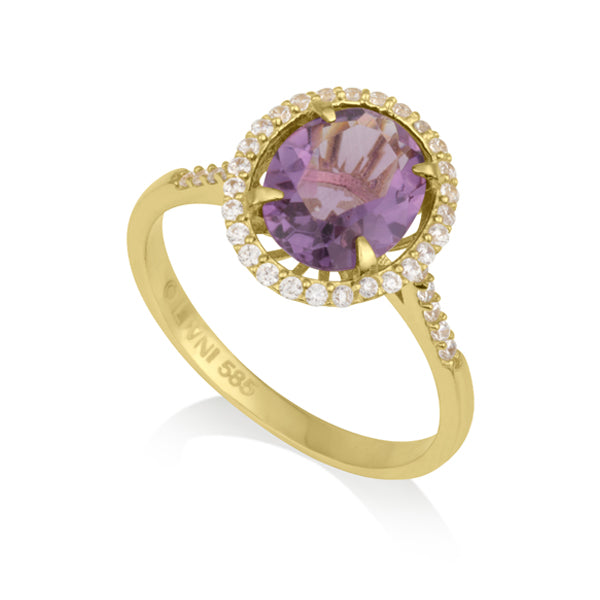 Vitalia - Oval Ring Amethyst
