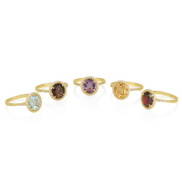 Vitalia - Oval Ring Amethyst