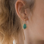 Sandrino Earrings - Natural Emerald