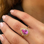 Paolina Ring - pink spinel